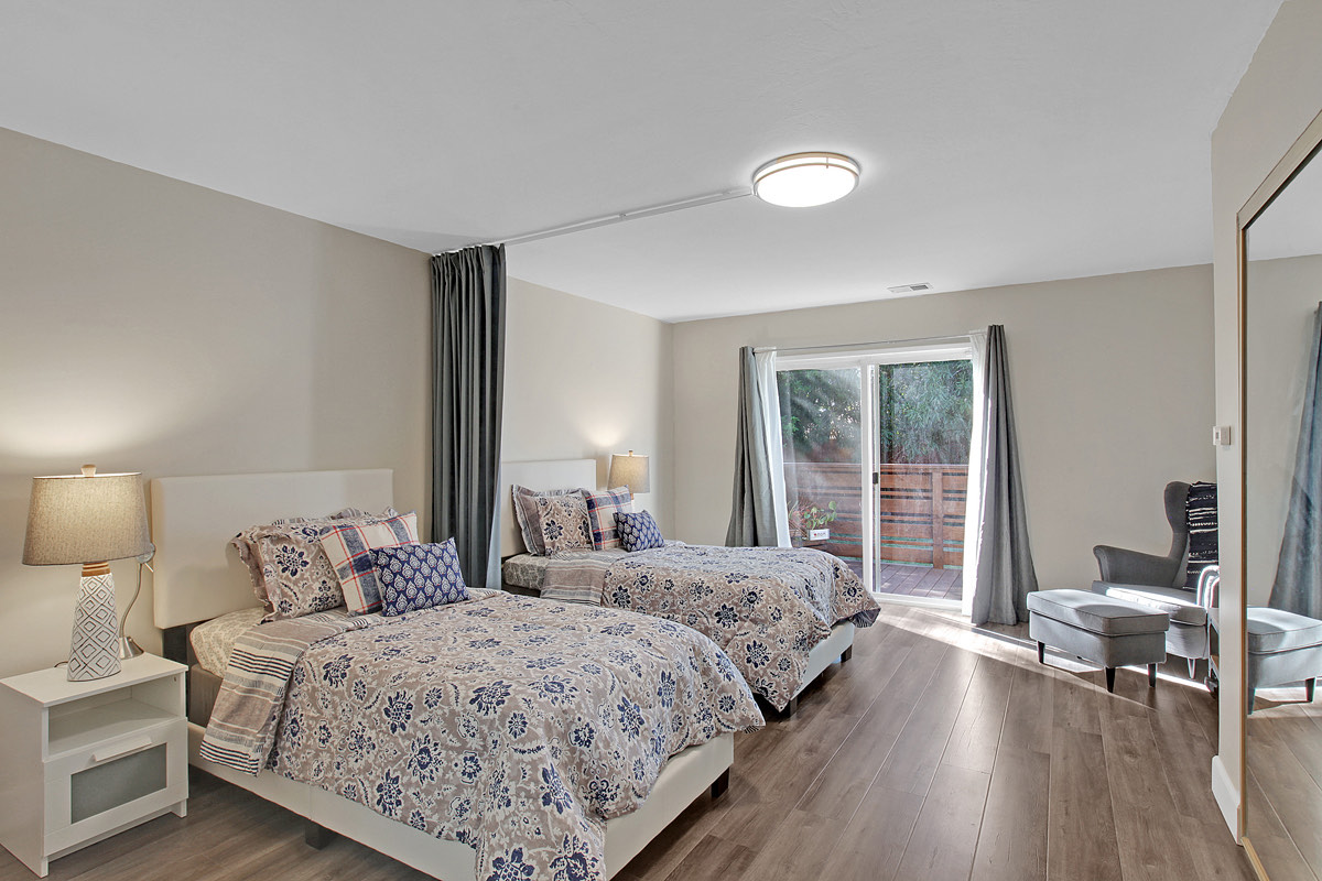 The shared room, with two beds